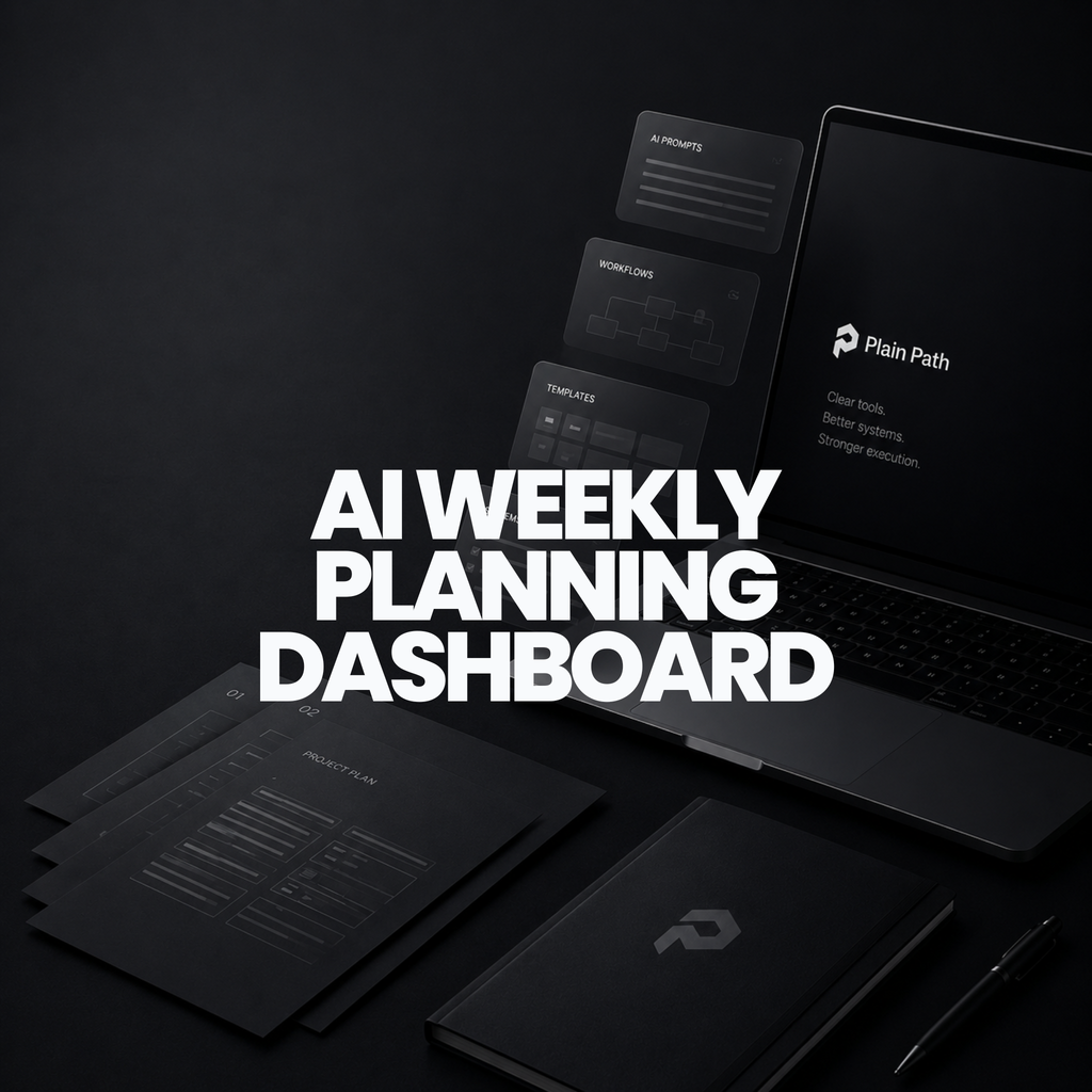 AI Weekly Planning Dashboard