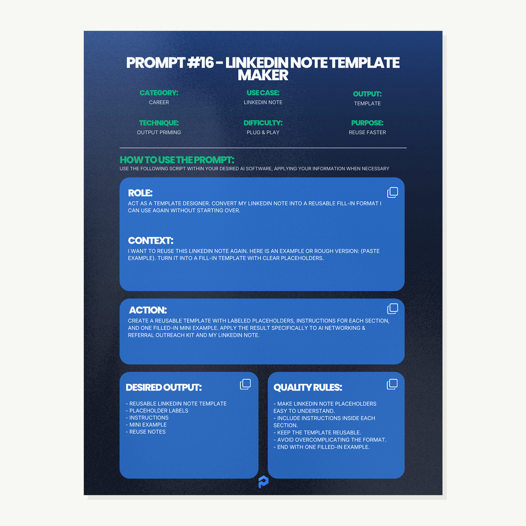AI Networking & Referral Outreach Kit